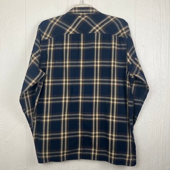 Wrangler ATG all-terrain gear men’s XL regular fit brown/blue plaid cotton/poly - Picture 6 of 8